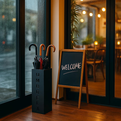Hiceeden heavy-duty umbrella holder, supports long umbrellas securely