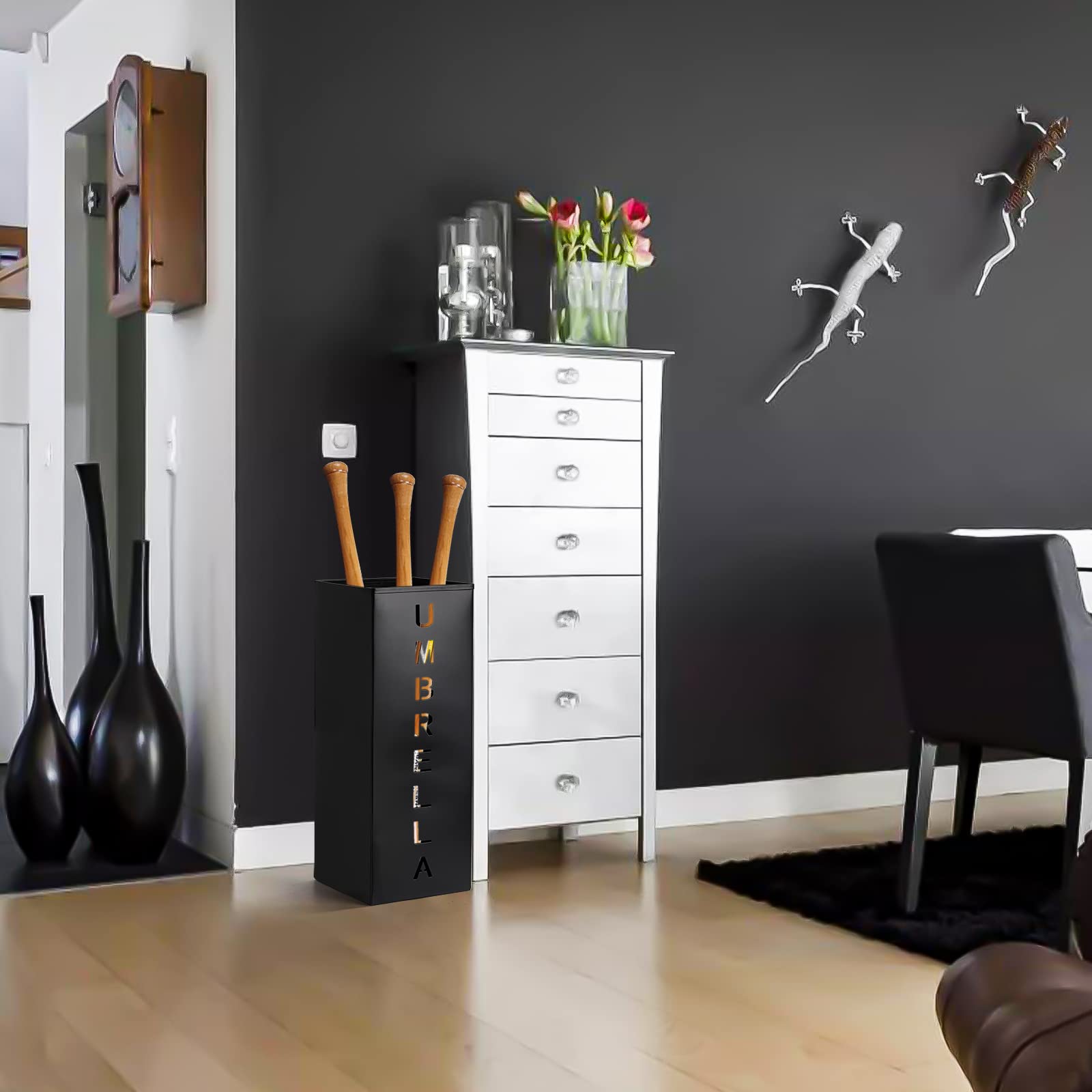 Hiceeden multi-use umbrella stand, suitable for canes and walking sticks