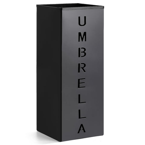 Hiceeden square umbrella holder front view, compact and stable for entryways