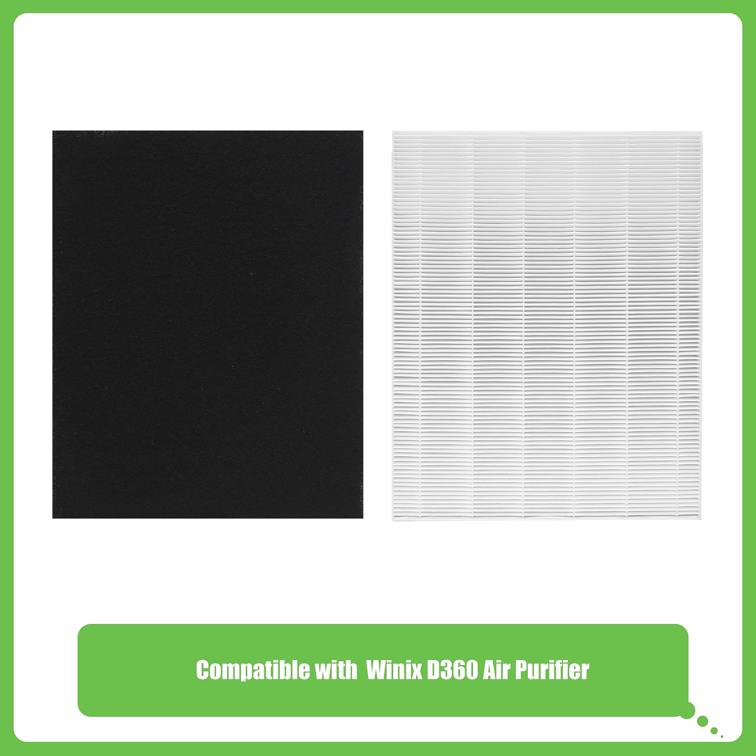 Hichoryer D360 eight activated carbon filters bundle for odor reduction.