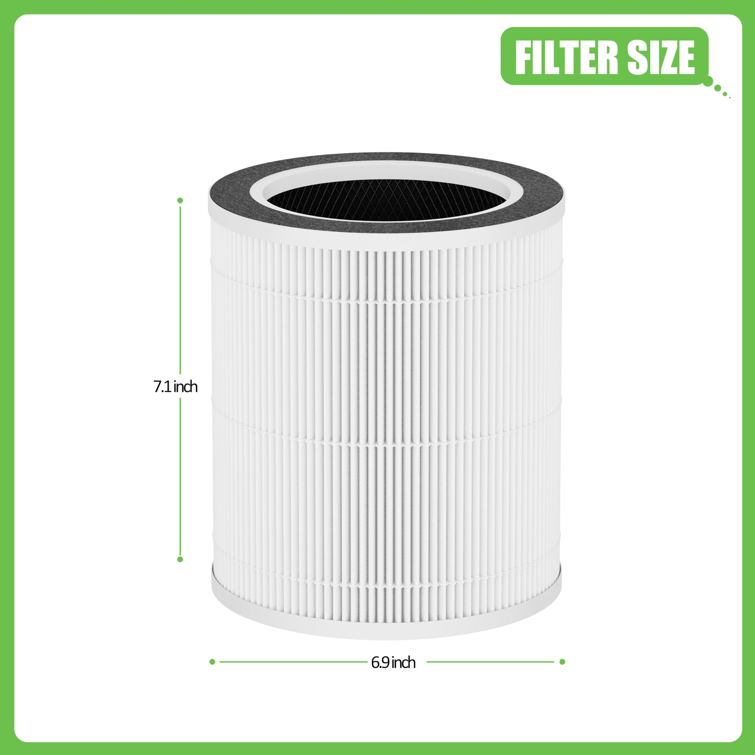 Hichoryer replacement filters help maintain steady airflow.