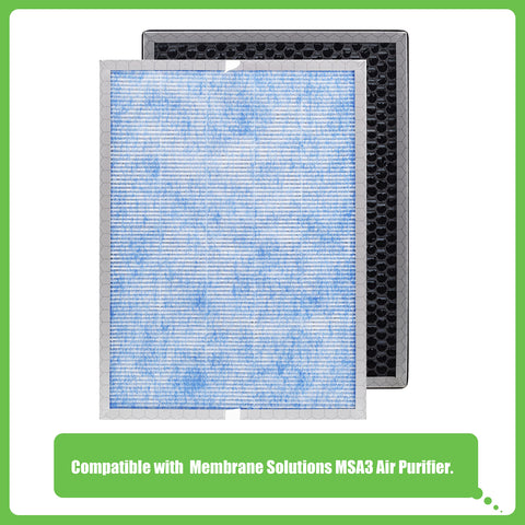Hichoryer MSA3 pre-filter reduces large particles like hair and dust