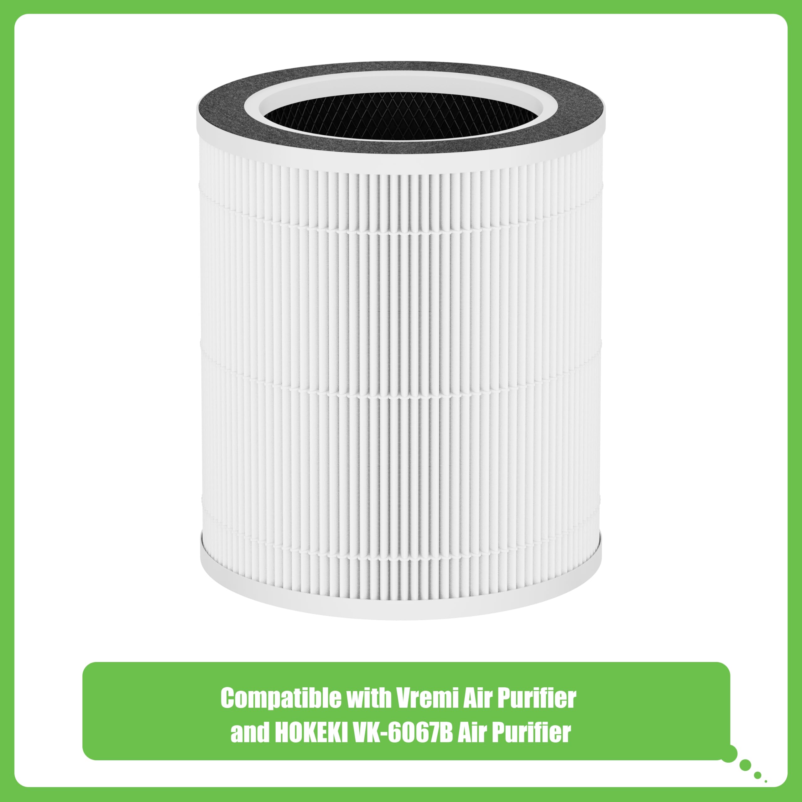 Hichoryer VK-6067B 3-in-1 filter assembly for clean air.