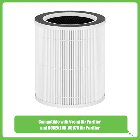 Hichoryer VK-6067B 3-in-1 filter assembly for clean air.