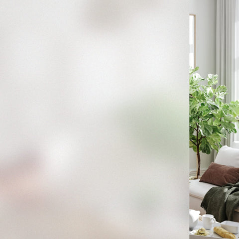 HIDBEA frost film privacy view: keeps nosy eyes out while letting light through.