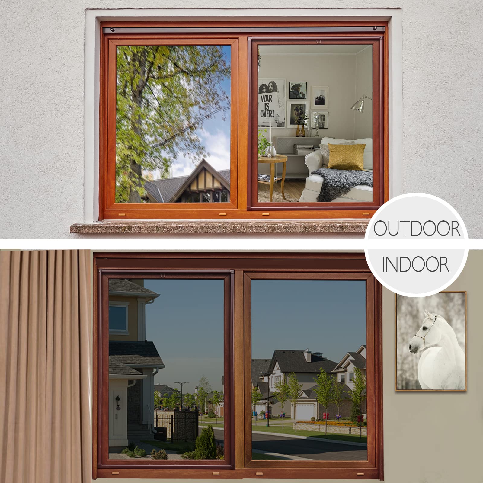 HIDBEA glare-reduction window film improves comfort in bright spaces.
