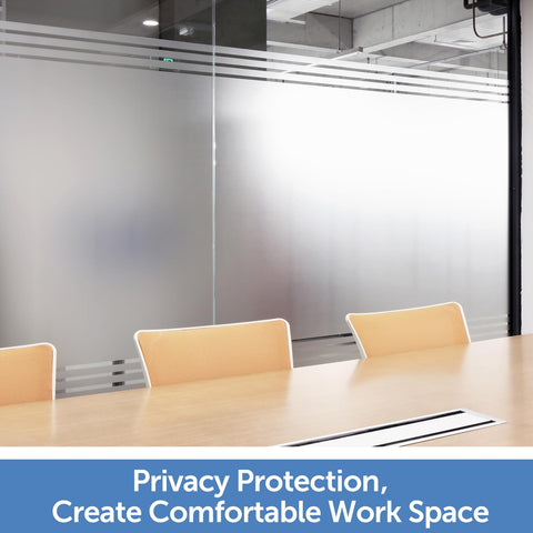 HIDBEA Glass Door Film adds decorative privacy to a living space.