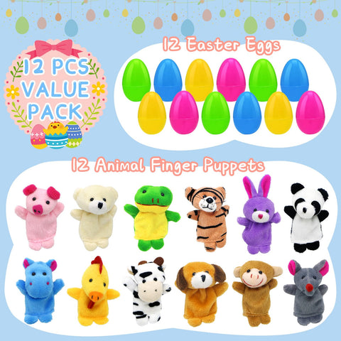 Hidreas soft plush animal puppets offer safe, tactile fun for small hands