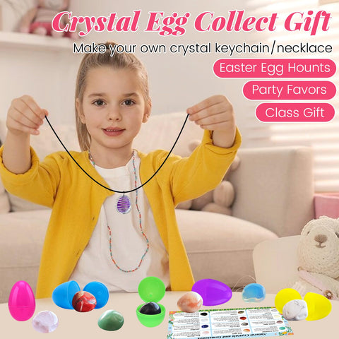 Hidreas Easter eggs as party favors in a festive basket.