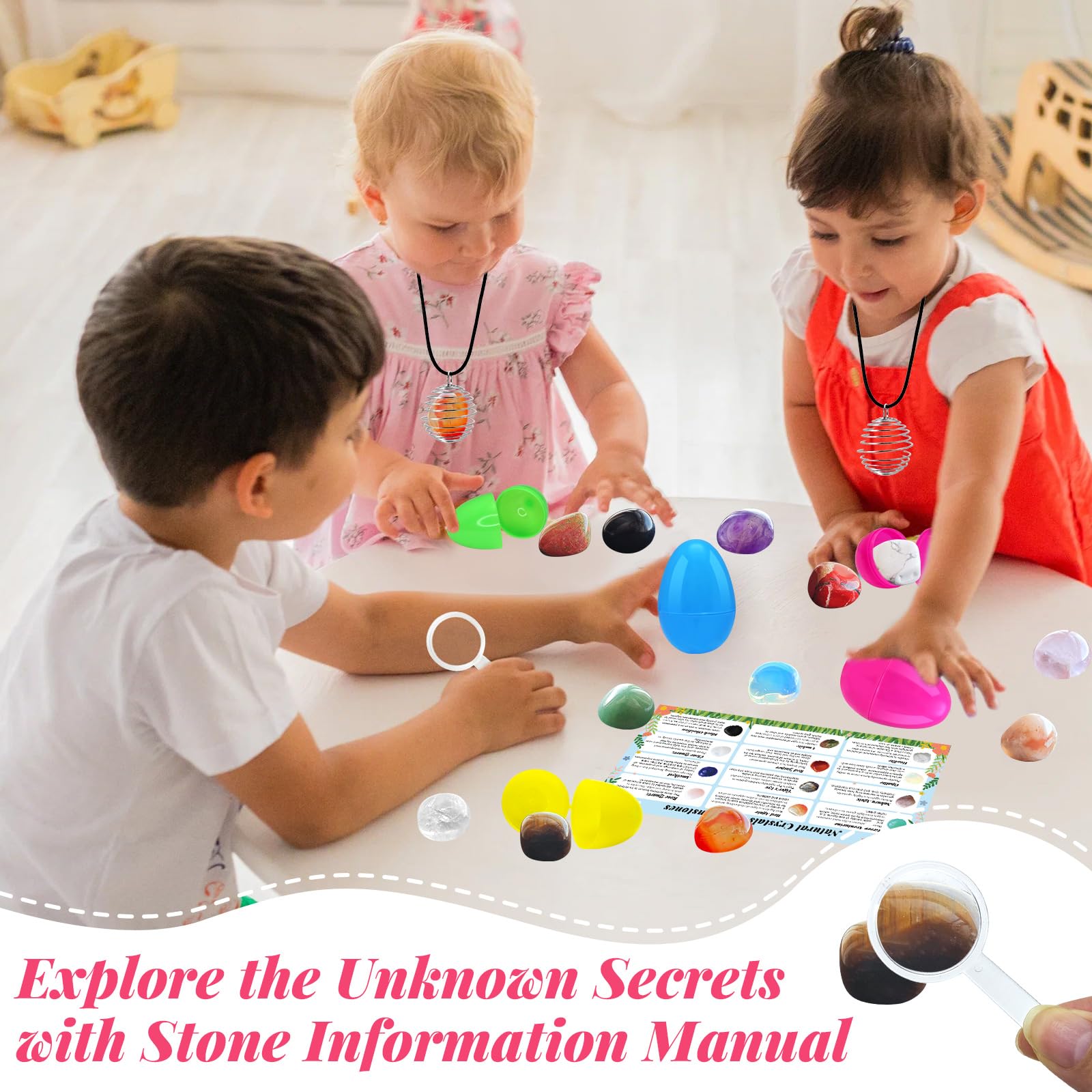Hidreas gemstone manual included with each egg set.