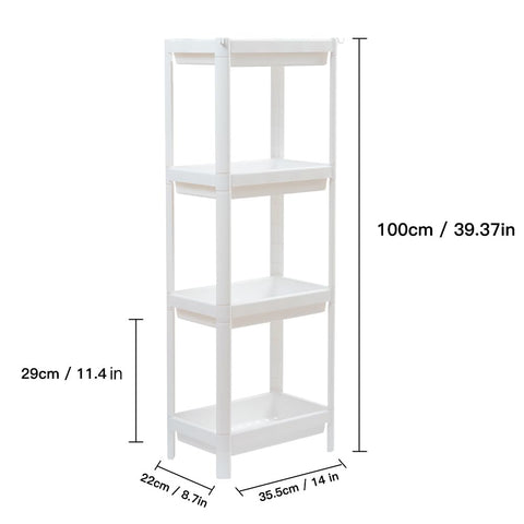 HIEEY four-tier shelf in kitchen for compact pantry organization