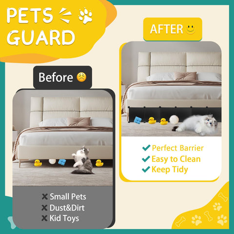 Hiflora under-bed blocker sticky tape aids quick, mess-free installation