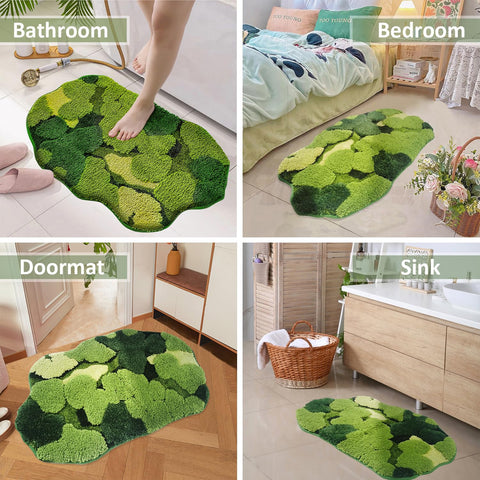 Hifuwan non-slip backing bath mat provides stable footing on wet floors