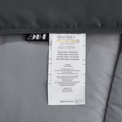 HIG full-size bed setup showing balanced styling with the comforter.