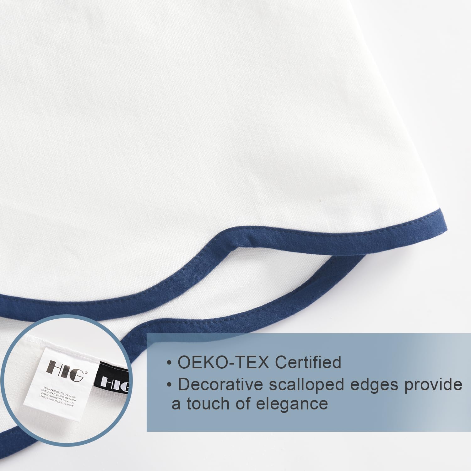 HIG Machine washable in cold water for easy care.