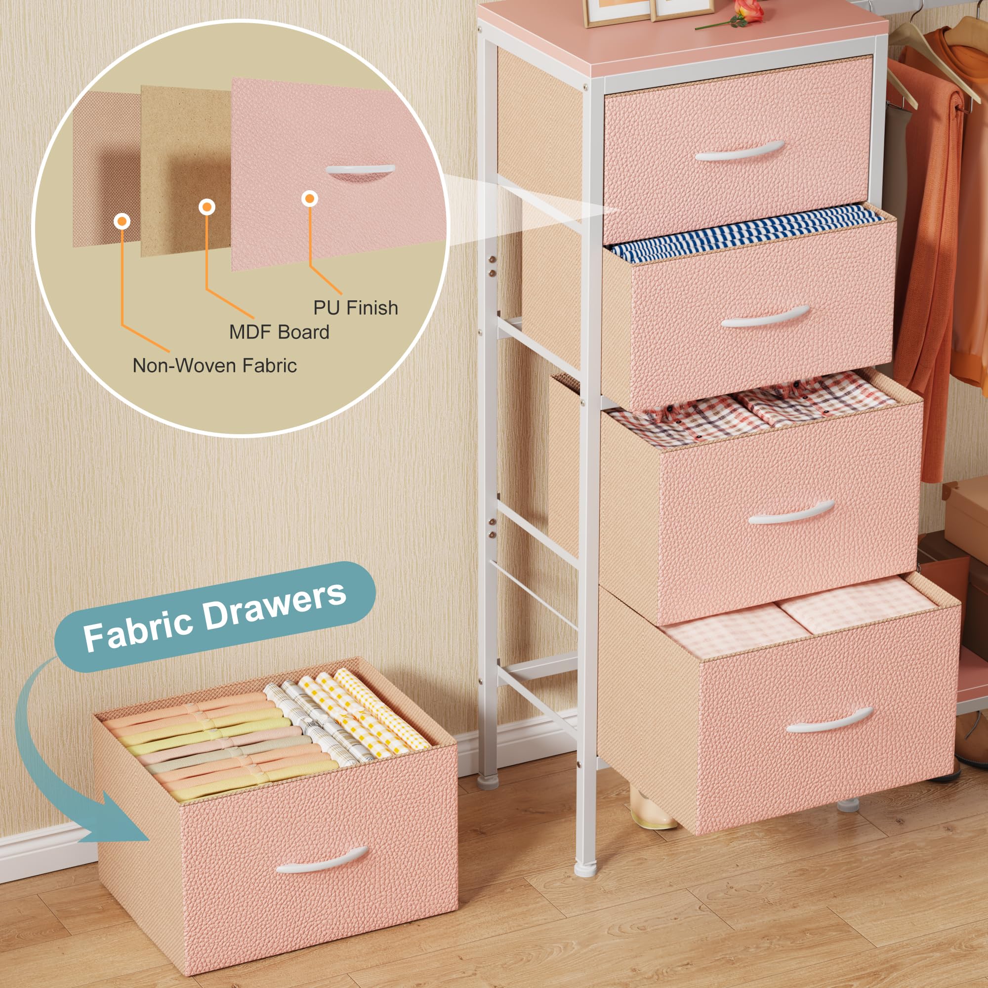 HIGDBFE dresser with reversible installation for flexible setup