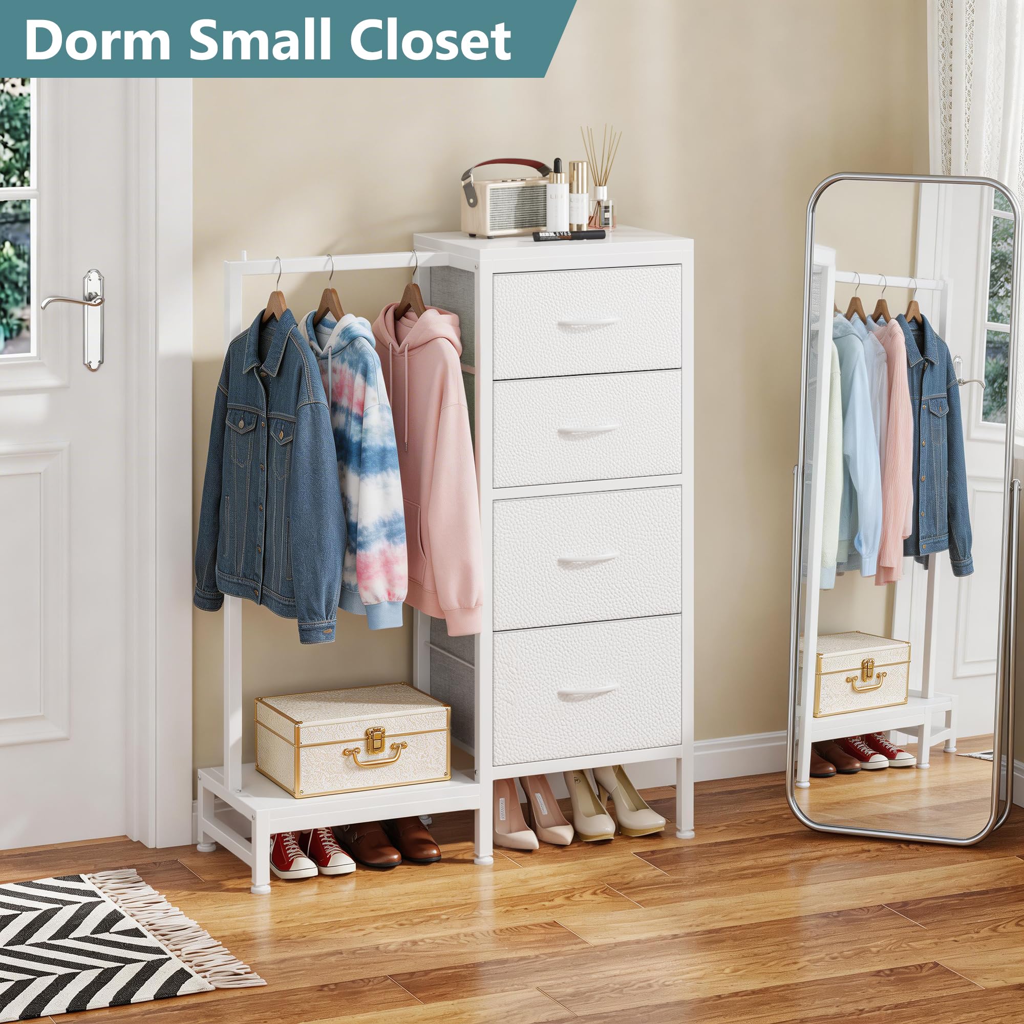 HIGDBFE narrow footprint design fits tight spaces like dorms
