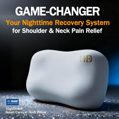 HighBeds cervical neck pillow smart support system demonstrates rapid adaptive contouring