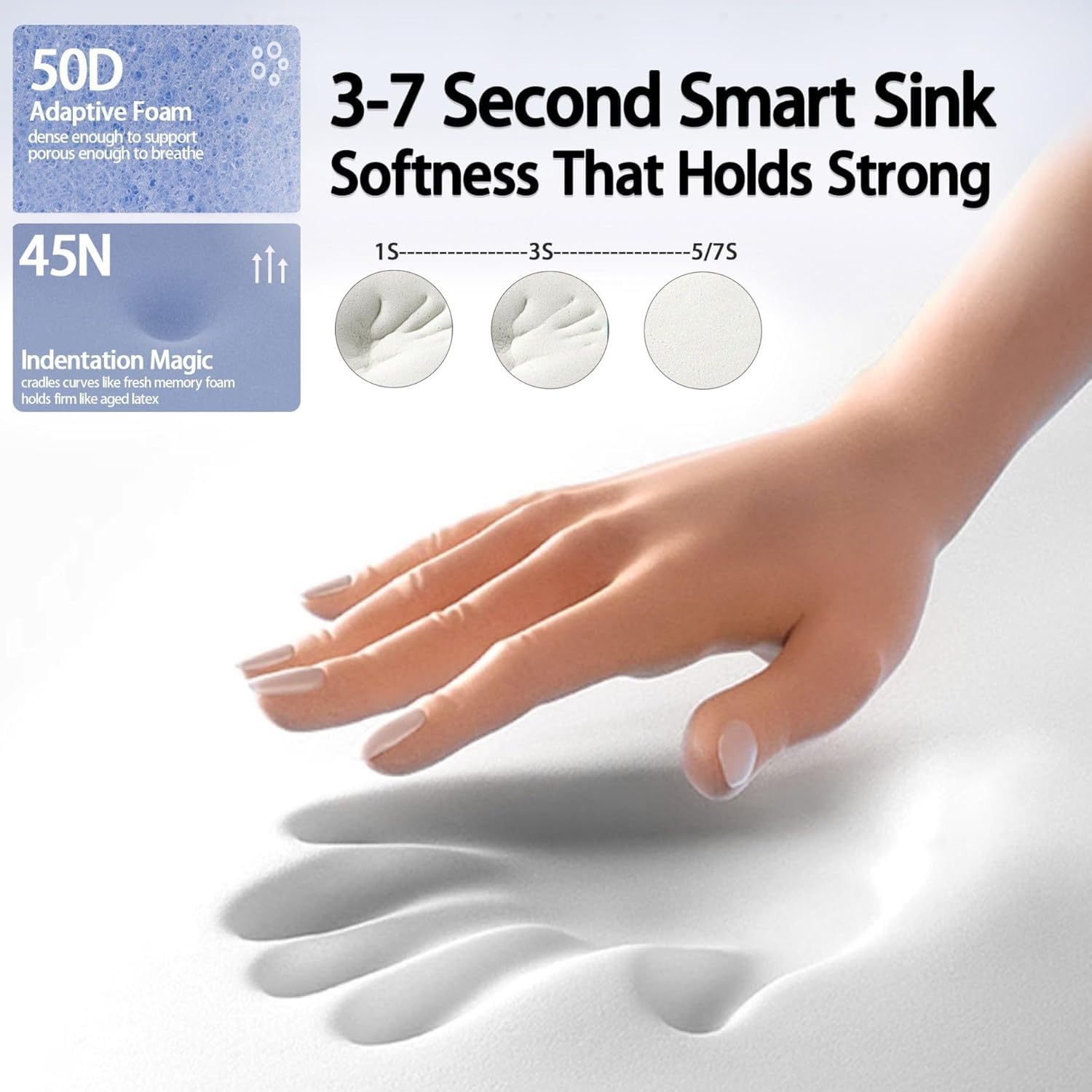 HighBeds cooling ice-silk pillowcase detail for breathable, skin-friendly nights.