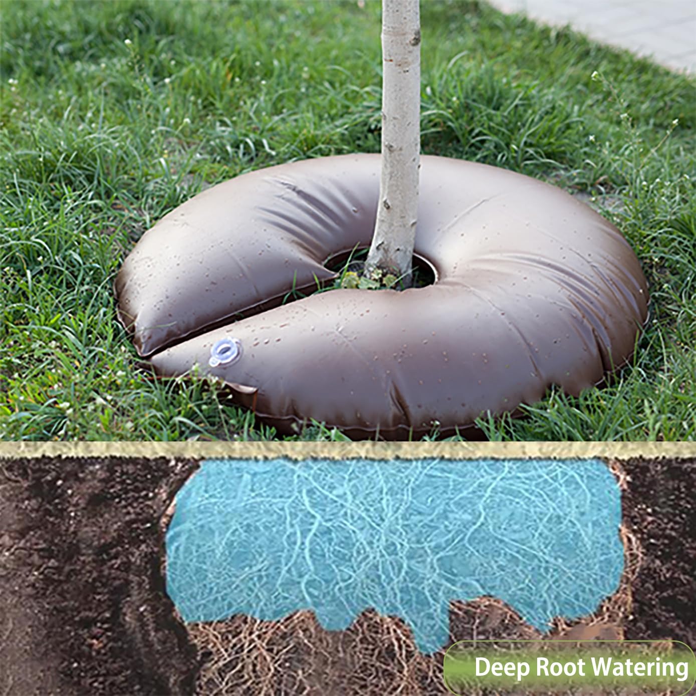 Highlight low-profile design keeps lawns clear and safe.