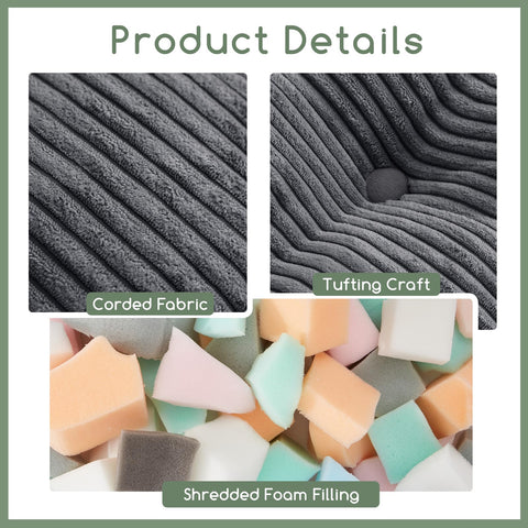 HIGOGOGO foam chunk padding supports tired feet with plush comfort.
