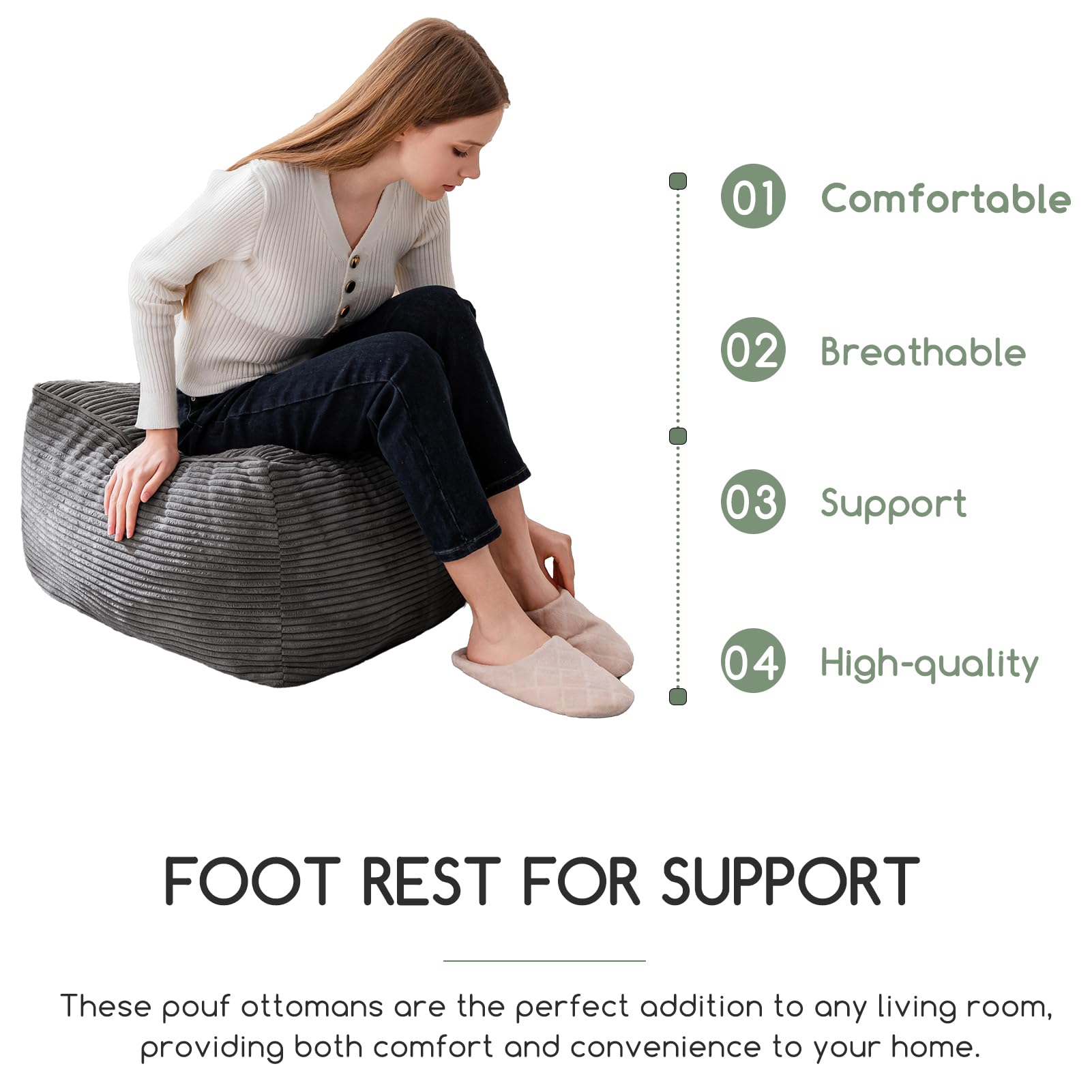 HIGOGOGO lightweight design easily moves between rooms.