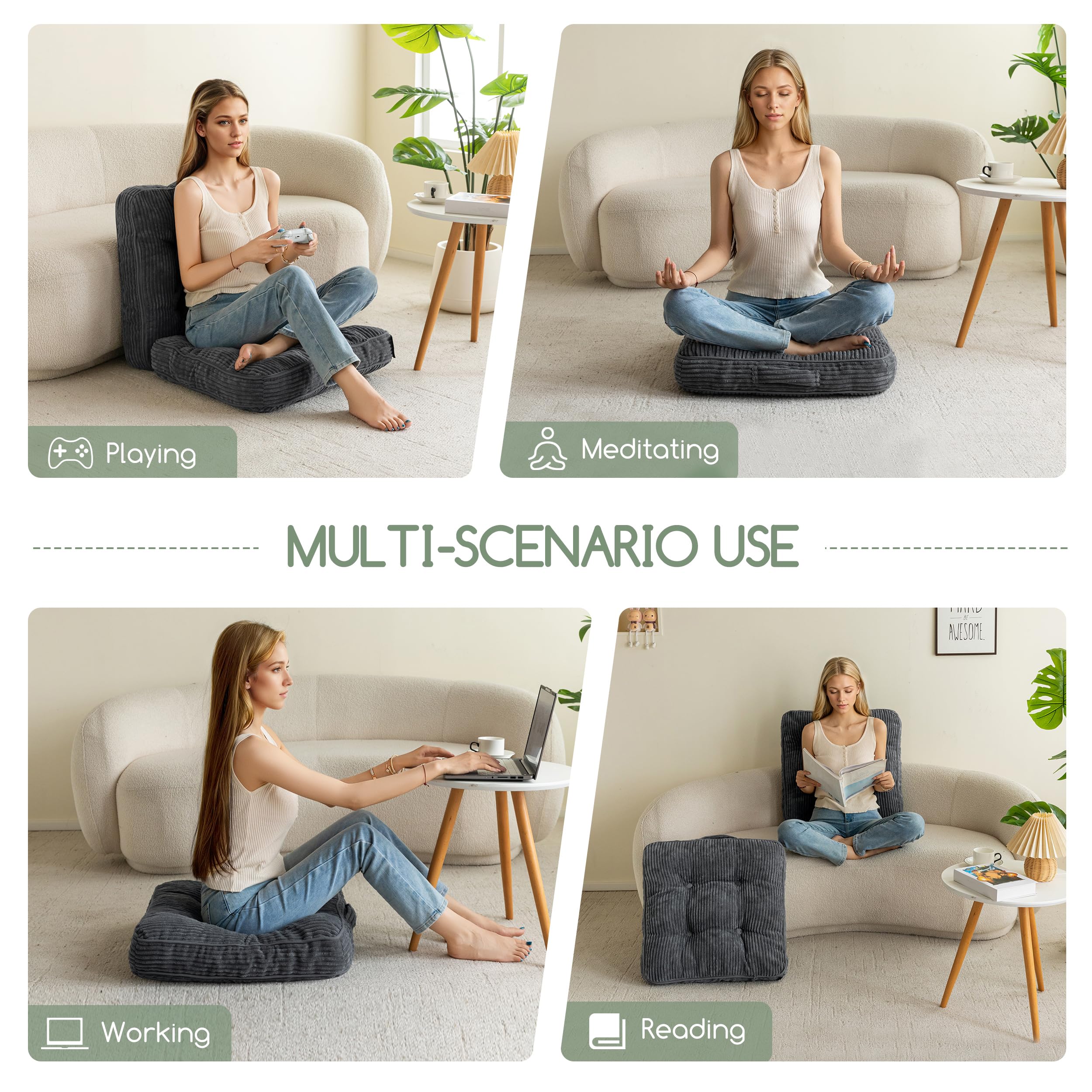 HIGOGOGO setup shown for meditation or quiet reading.