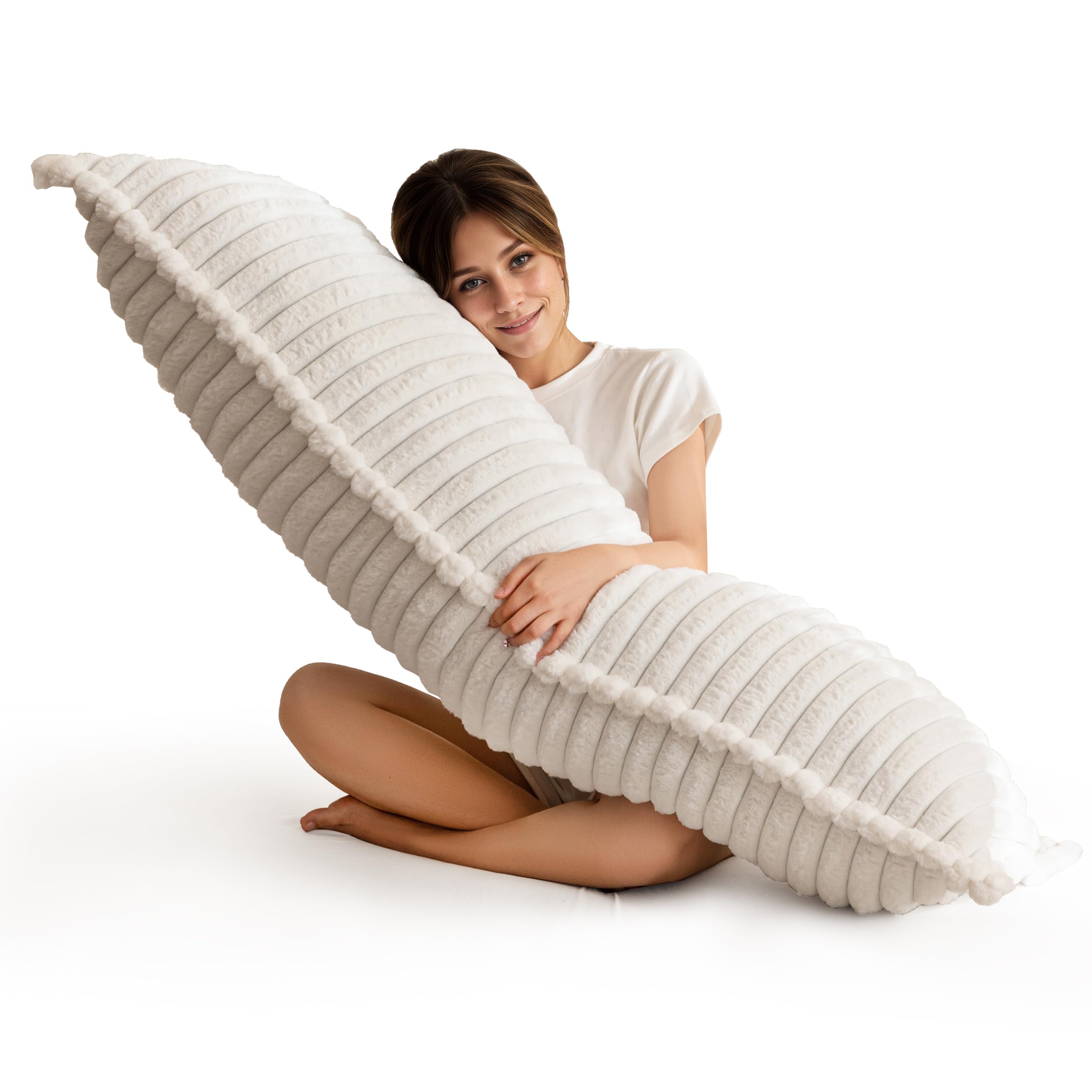 HIGOGOGO memory-foam body pillow full-length for complete body support at night