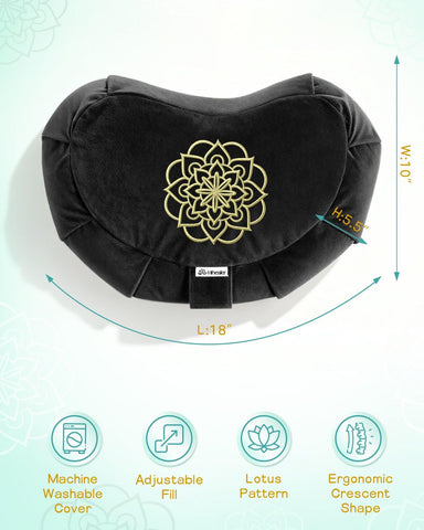 Hihealer Cushion for meditation and yoga practice with versatile use.
