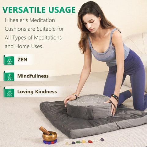 Hihealer yoga and meditation pillow fits living rooms and bedrooms