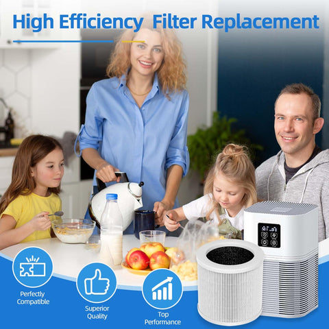 HIHEPA A1 activated carbon layer reduces odors for cleaner rooms.