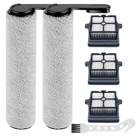 HIHEPA brushroll for Tineco S7 Pro captures dirt on hard floors.