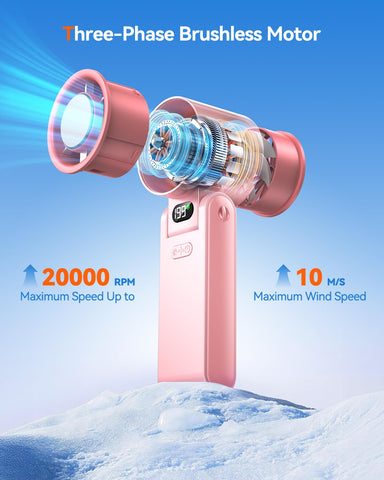 Hihvls 3-in-1 design works handheld, desktop, or neck-hung for versatile cooling.