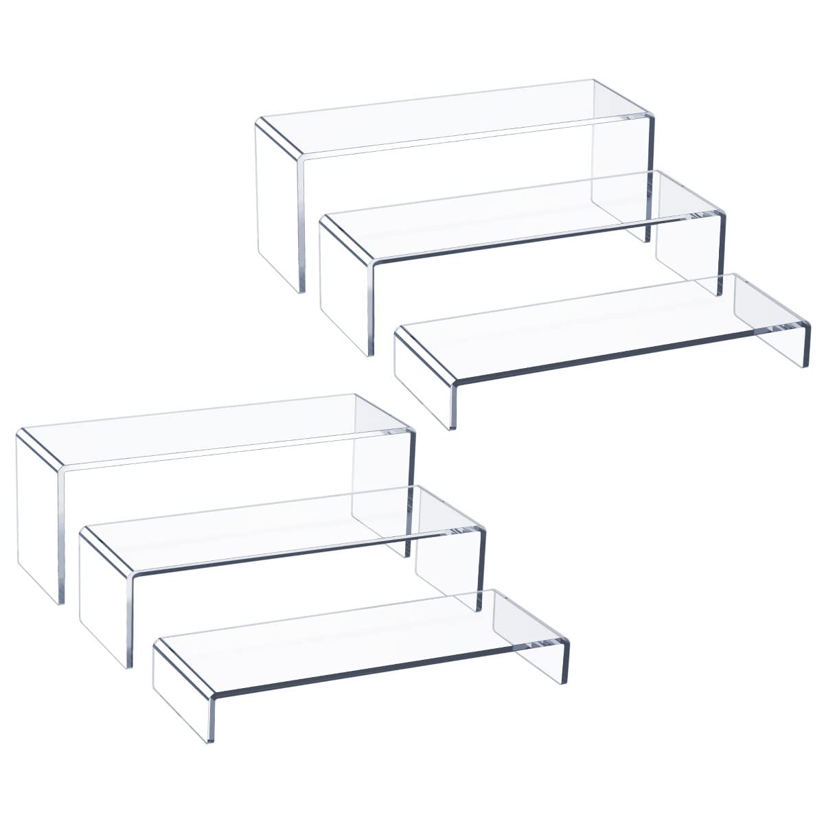 HIIMIEI acrylic riser small cupcake stand shows treats clearly and stylishly.