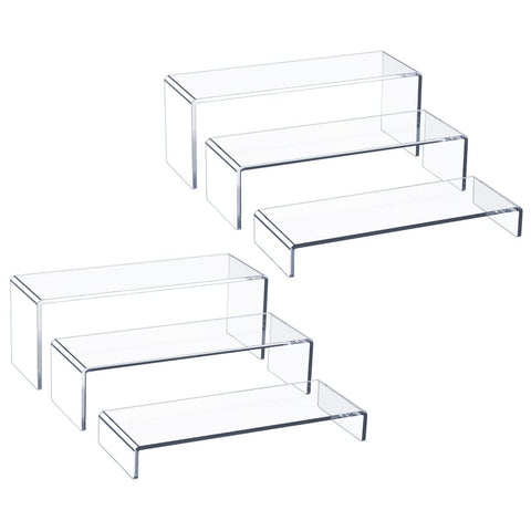 HIIMIEI acrylic riser small cupcake stand shows treats clearly and stylishly.