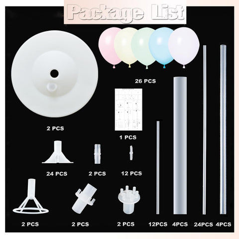 Hiins balloon column base weights keep stands stable during celebrations.