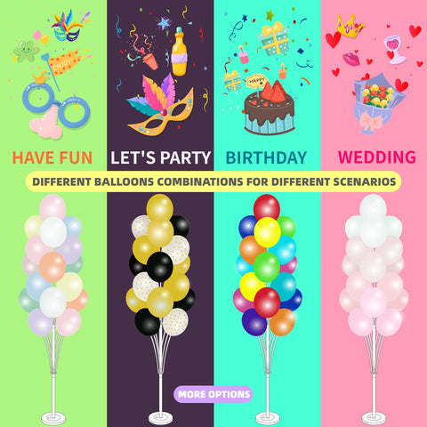 Hiins balloon column stand pair ready for decorative setup at parties