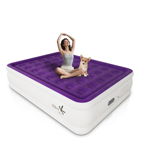 HikerSKY full air mattress with built in pump, quick setup