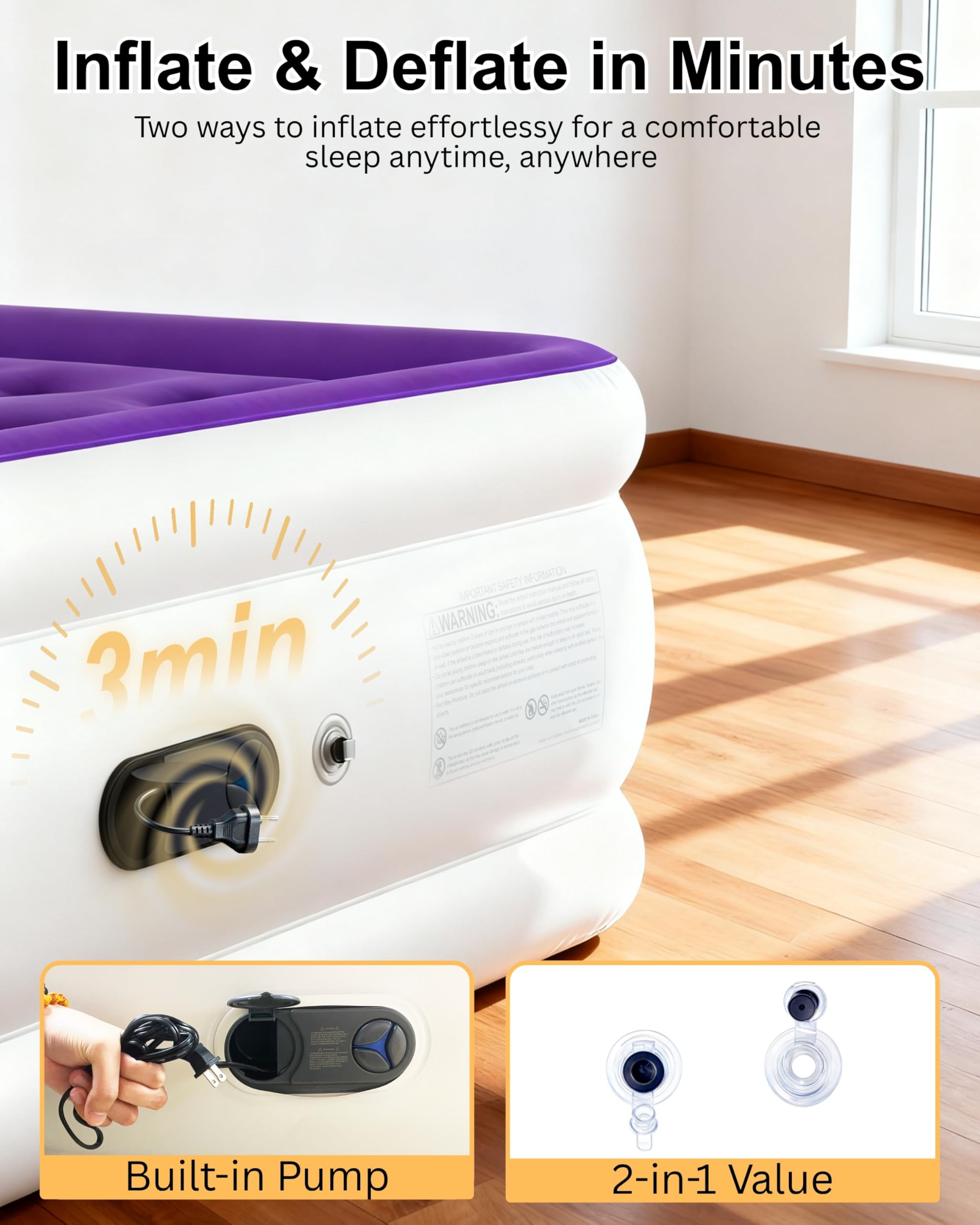HikerSKY velvet top surface for comfortable sleep