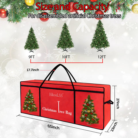 HikooLSS red extra-large bag protects tree from dust and moisture