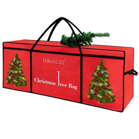HikooLSS Christmas tree storage bag with full opening for easy packing and long-term tree storage