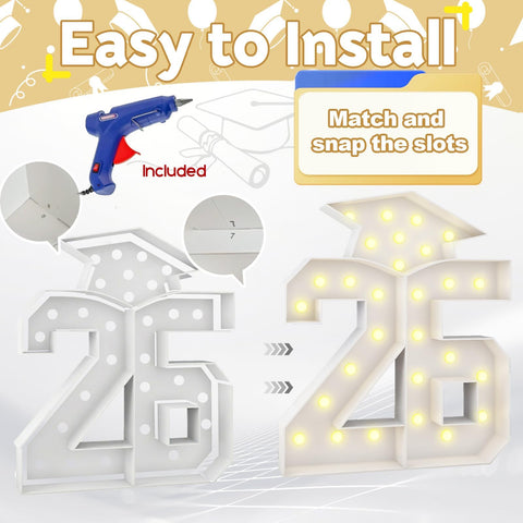 HILAVO 4.5ft light-up decor creates strong visibility at ceremonies.