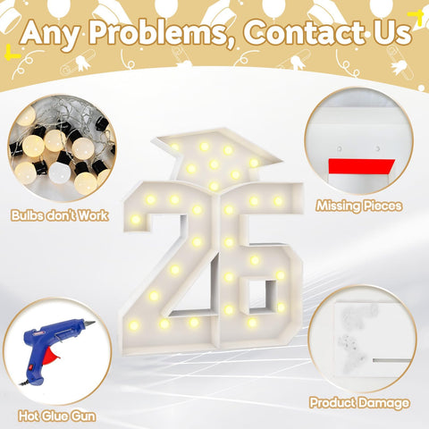 HILAVO Photo backdrop idea using the 26-number display for milestone moments.