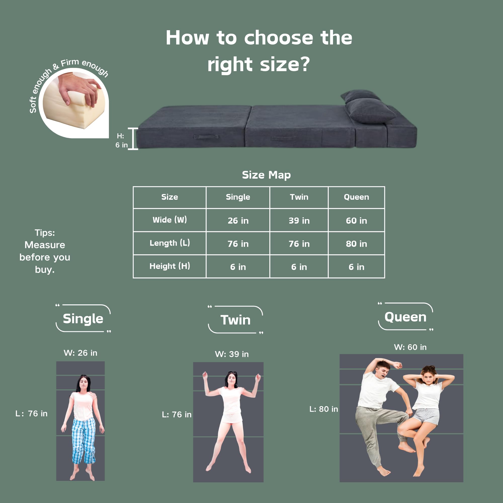 HILERO storage bag for portable folding sofa bed keeps items tidy.