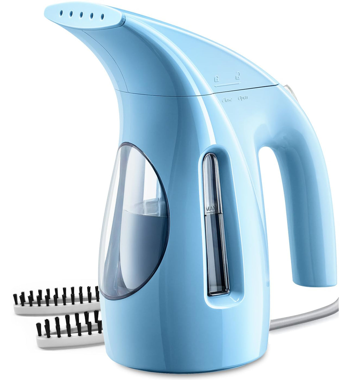 HiLIFE steamer compact portable design for on-the-go wardrobe refresh.