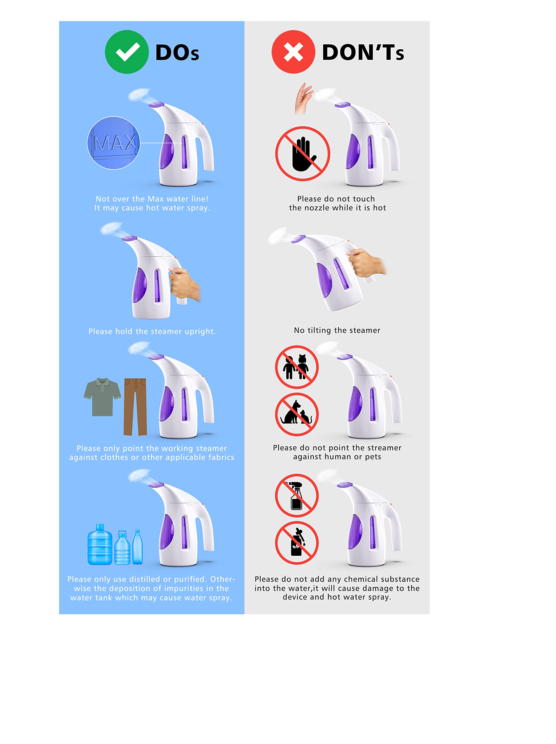 HiLIFE steamer in purple color adds style to your laundry routine