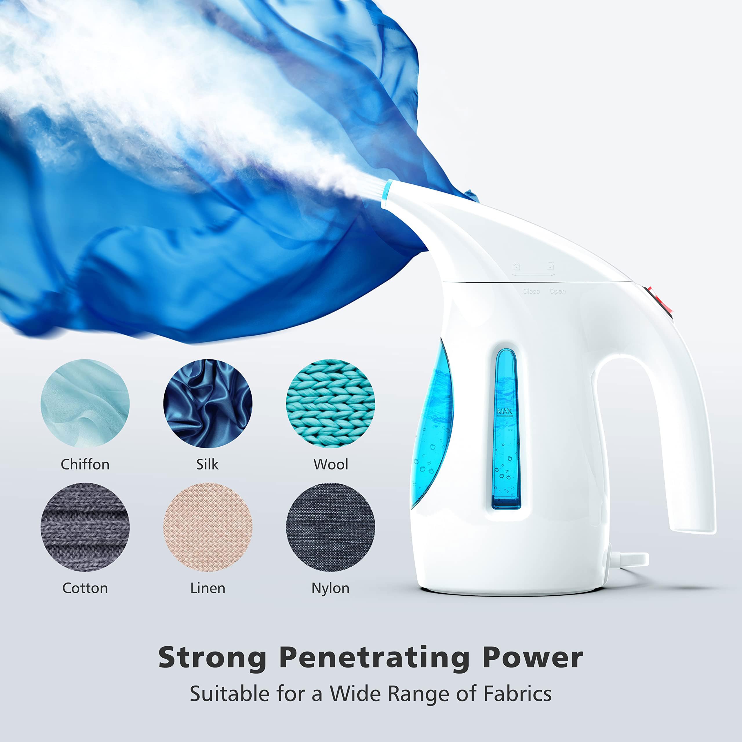 HiLIFE steamer nozzle delivers strong penetrating steam for fabrics.