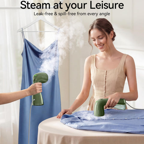 HiLIFE steamer travel-friendly portable design fits in luggage.