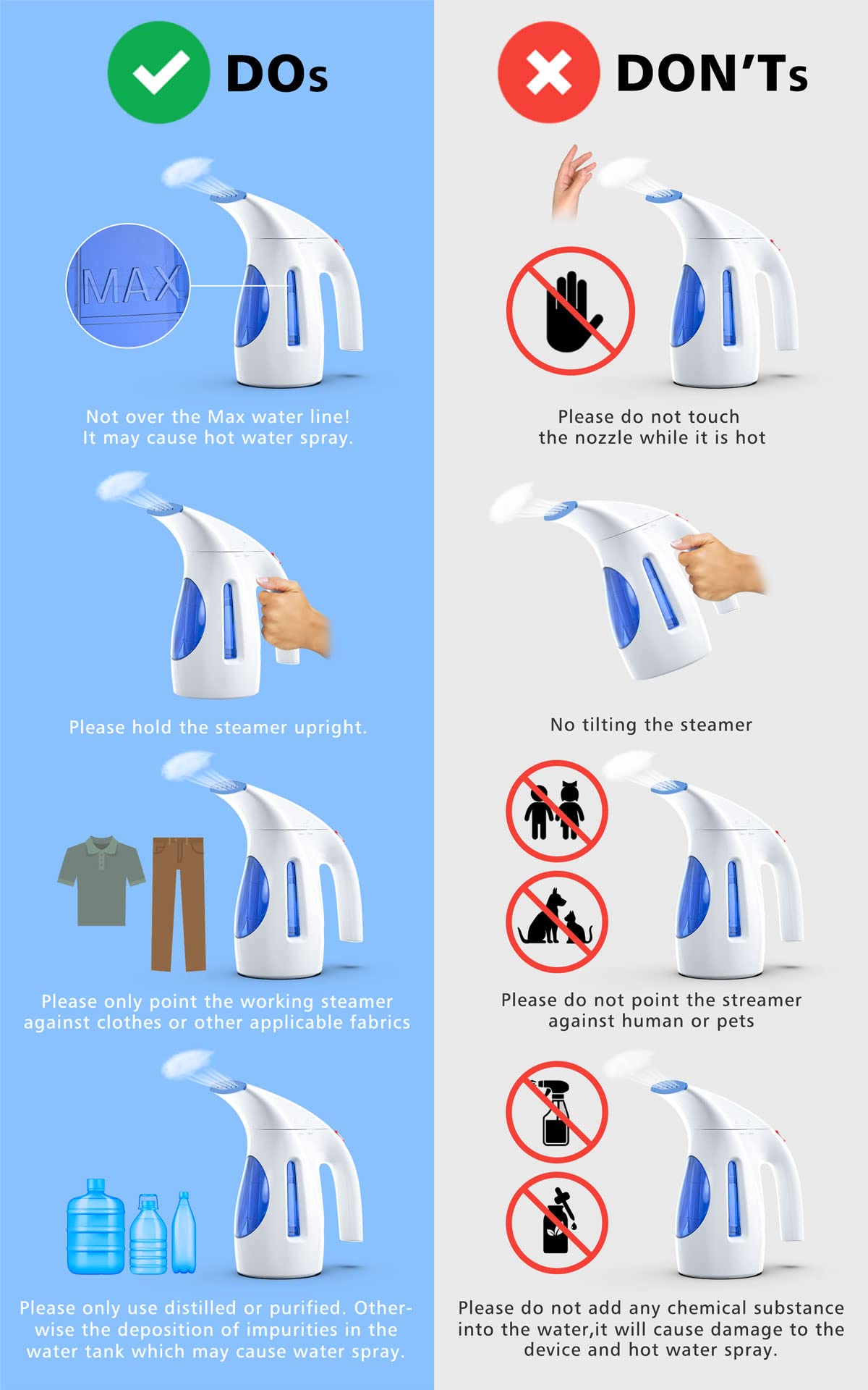 HiLIFE steamer removes wrinkles for office outfits and casual wear
