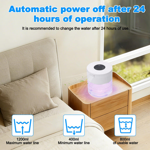 HimAoto Water Air Purifier auto shut-off feature for safe unattended use